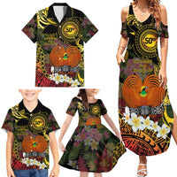 Papua New Guinea 50th Independence Anniversary Family Matching Summer Maxi Dress and Hawaiian Shirt Independen Stet bilong Papua Niu Gini LT14 - Polynesian Pride