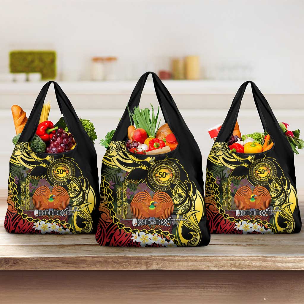 Papua New Guinea 50th Independence Anniversary Grocery Bag Independen Stet bilong Papua Niu Gini LT14