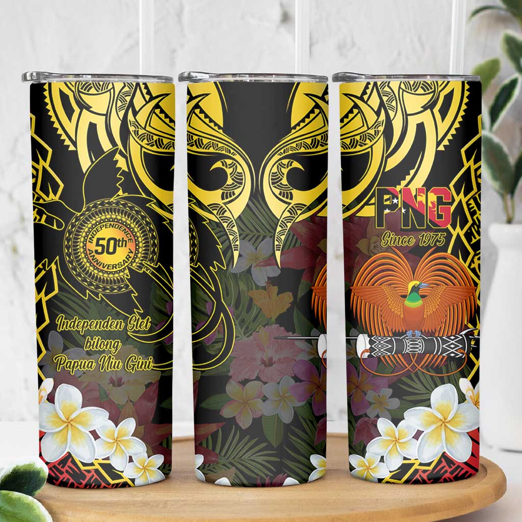 Papua New Guinea 50th Independence Anniversary Skinny Tumbler Independen Stet bilong Papua Niu Gini LT14 - Polynesian Pride
