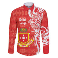 Personalised Kolisi Tonga Family Matching Summer Maxi Dress and Hawaiian Shirt Mate Maa Tonga Ngatu Pattern - Polynesian Pride