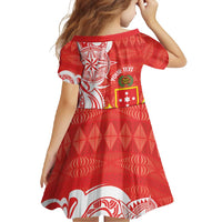 Personalised Kolisi Tonga Family Matching Tank Maxi Dress and Hawaiian Shirt Mate Maa Tonga Ngatu Pattern - Polynesian Pride