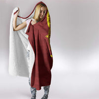 Personalised Tonga High School Hooded Blanket THS Tongan Ngatu Pattern - Polynesian Pride