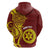 Personalised Tonga High School Hoodie THS Tongan Ngatu Pattern - Polynesian Pride