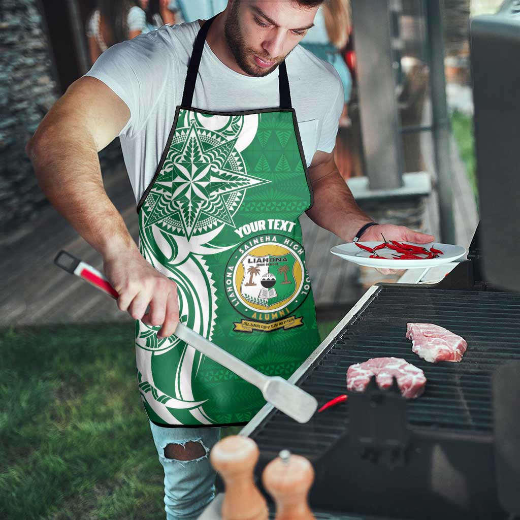 Personalised Liahona - Saineha High School Apron Tongan Ngatu Pattern - Polynesian Pride
