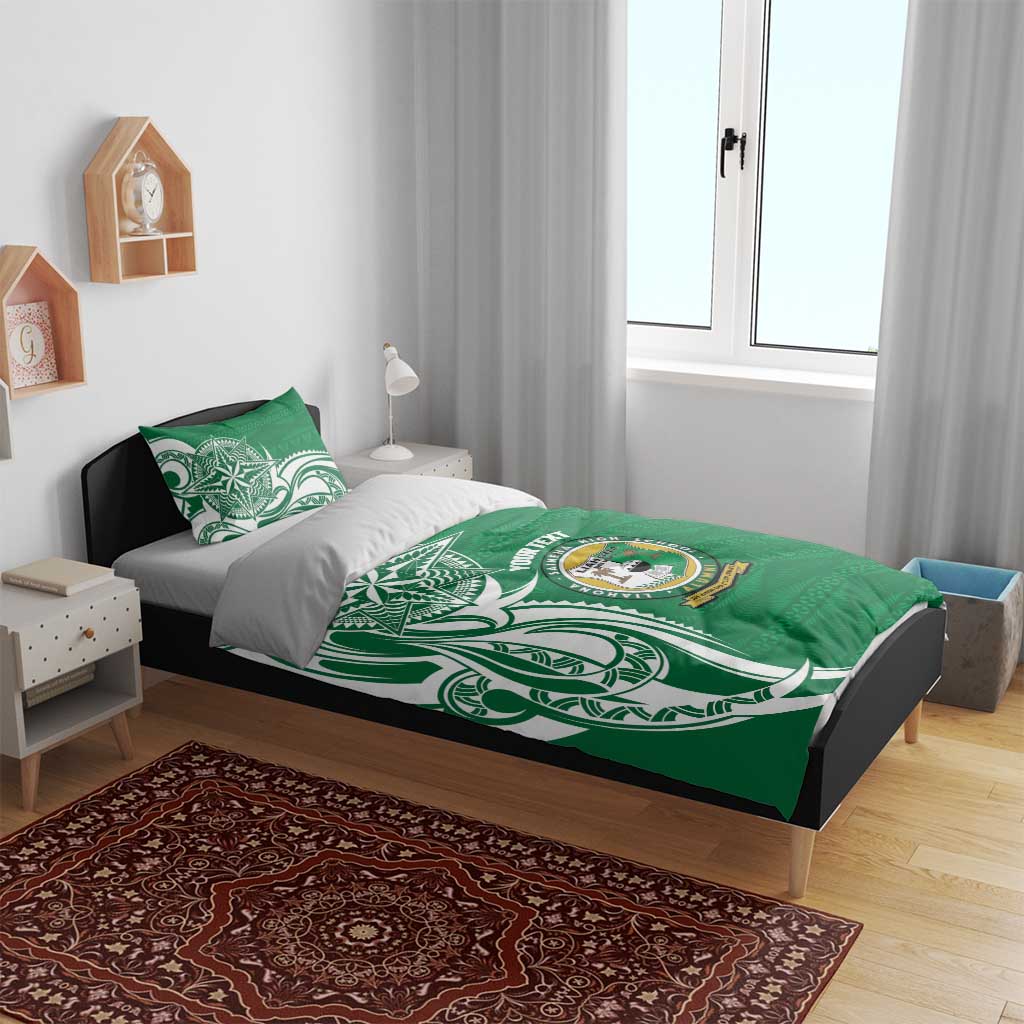 Personalised Liahona - Saineha High School Bedding Set Tongan Ngatu Pattern - Polynesian Pride
