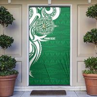 Personalised Liahona - Saineha High School Door Cover Tongan Ngatu Pattern - Polynesian Pride