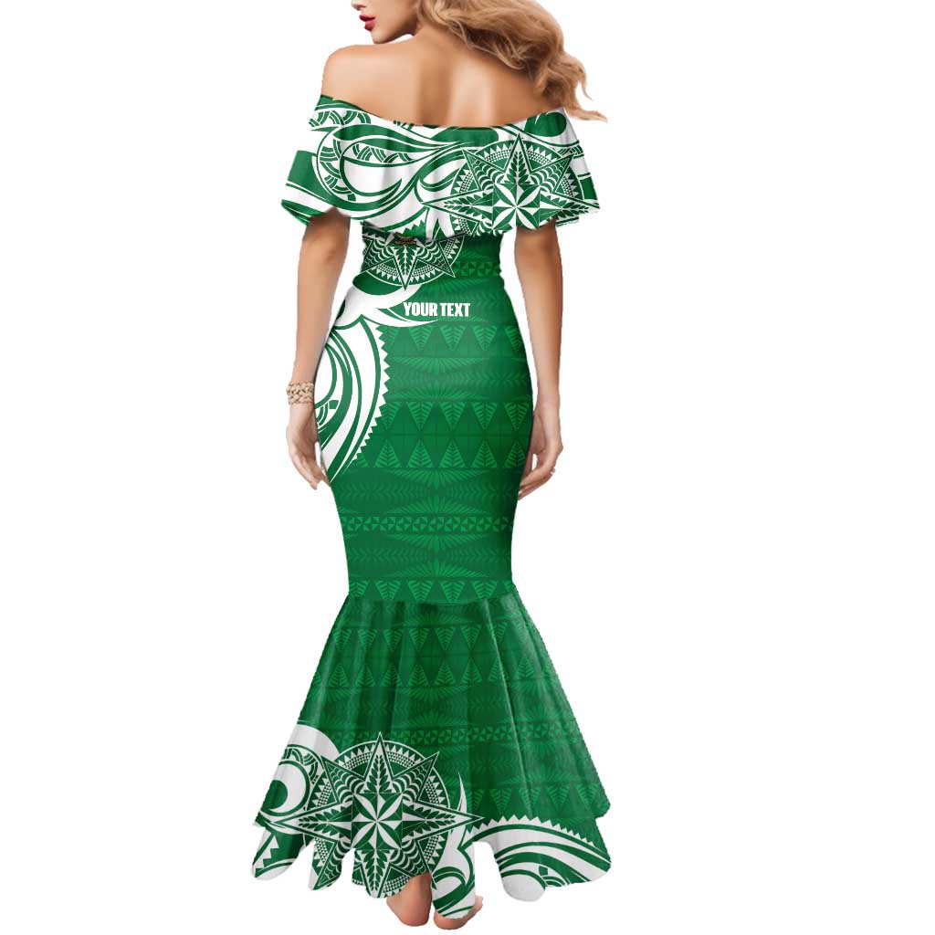 Personalised Liahona - Saineha High School Family Matching Mermaid Dress and Hawaiian Shirt Tongan Ngatu Pattern LT14 - Polynesian Pride