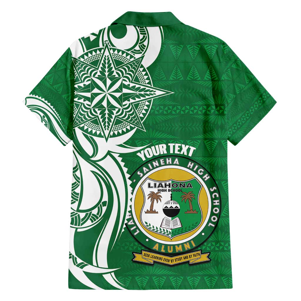 Personalised Liahona - Saineha High School Family Matching Summer Maxi Dress and Hawaiian Shirt Tongan Ngatu Pattern LT14 - Polynesian Pride