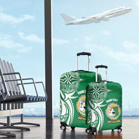 Personalised Liahona - Saineha High School Luggage Cover Tongan Ngatu Pattern LT14 - Polynesian Pride