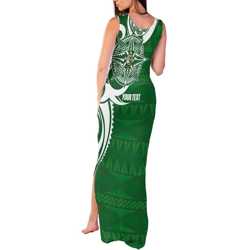 Personalised Liahona - Saineha High School Tank Maxi Dress Tongan Ngatu Pattern LT14 - Polynesian Pride