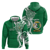 Personalised Liahona - Saineha High School Zip Hoodie Tongan Ngatu Pattern LT14 - Polynesian Pride