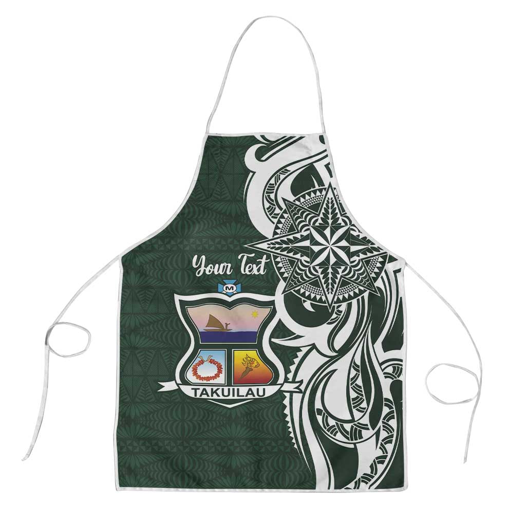 Personalised Tonga Takuilau College Apron Est 1975 Tongan Ngatu Pattern - Polynesian Pride