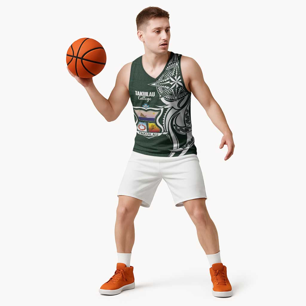 Personalised Tonga Takuilau College Basketball Jersey Est 1975 Tongan Ngatu Pattern - Polynesian Pride