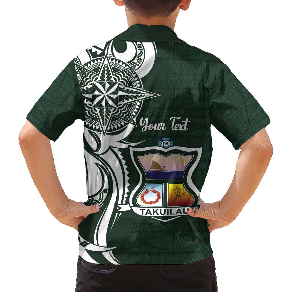 Personalised Tonga Takuilau College Family Matching Short Sleeve Bodycon Dress and Hawaiian Shirt Est 1975 Tongan Ngatu Pattern LT14 - Polynesian Pride