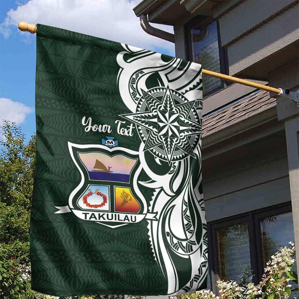 Personalised Tonga Takuilau College Garden Flag Est 1975 Tongan Ngatu Pattern LT14 - Polynesian Pride