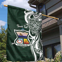 Personalised Tonga Takuilau College Garden Flag Est 1975 Tongan Ngatu Pattern LT14 - Polynesian Pride