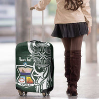 Personalised Tonga Takuilau College Luggage Cover Est 1975 Tongan Ngatu Pattern - Polynesian Pride