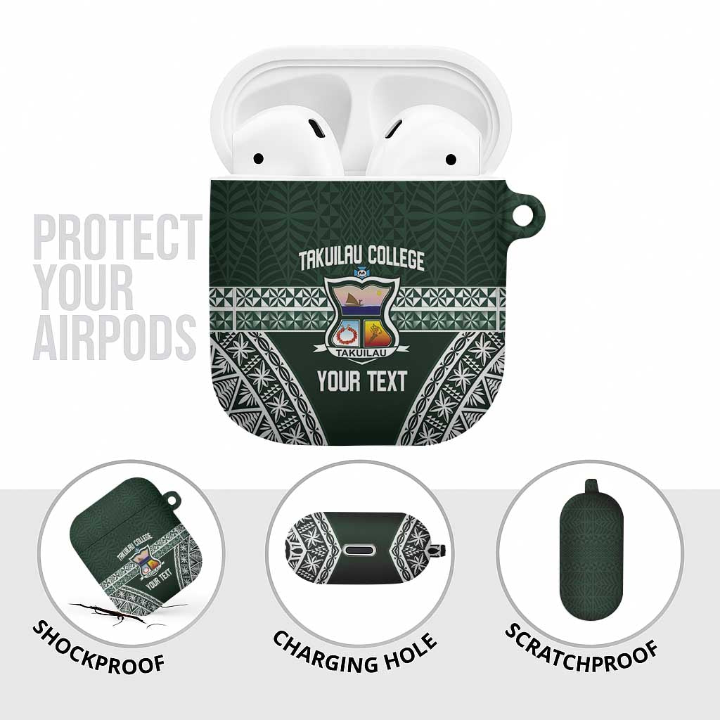 Personalised Tonga Takuilau College AirPods Case 50th Anniversary Ngatu Kupesi - Polynesian Pride