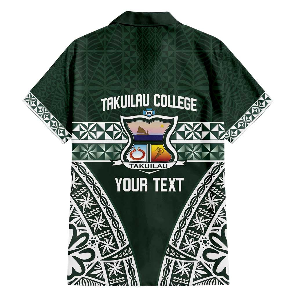 Personalised Tonga Takuilau College Family Matching Off Shoulder Maxi Dress and Hawaiian Shirt 50th Anniversary Ngatu Kupesi LT14 - Polynesian Pride
