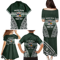 Personalised Tonga Takuilau College Family Matching Puletasi and Hawaiian Shirt 50th Anniversary Ngatu Kupesi LT14 - Polynesian Pride