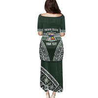 Personalised Tonga Takuilau College Family Matching Puletasi and Hawaiian Shirt 50th Anniversary Ngatu Kupesi LT14 - Polynesian Pride