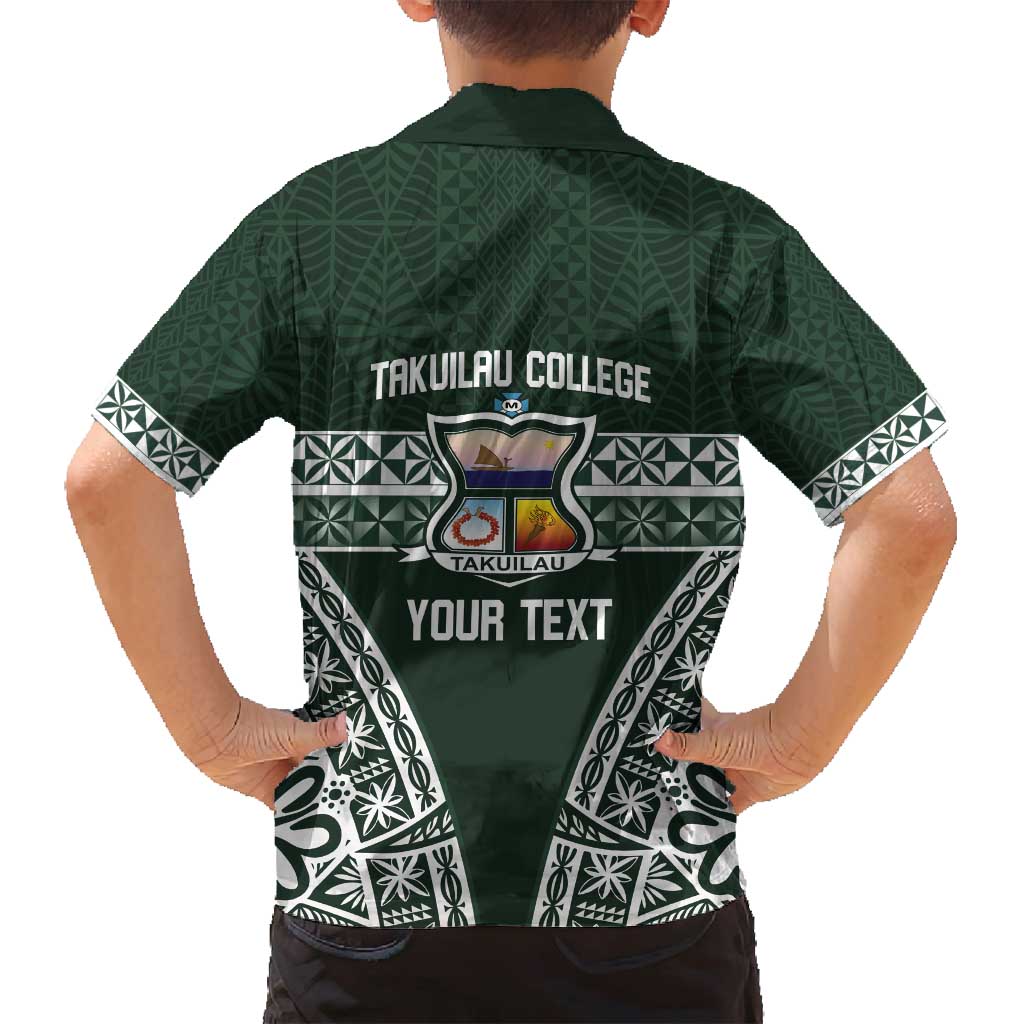 Personalised Tonga Takuilau College Family Matching Tank Maxi Dress and Hawaiian Shirt 50th Anniversary Ngatu Kupesi LT14 - Polynesian Pride