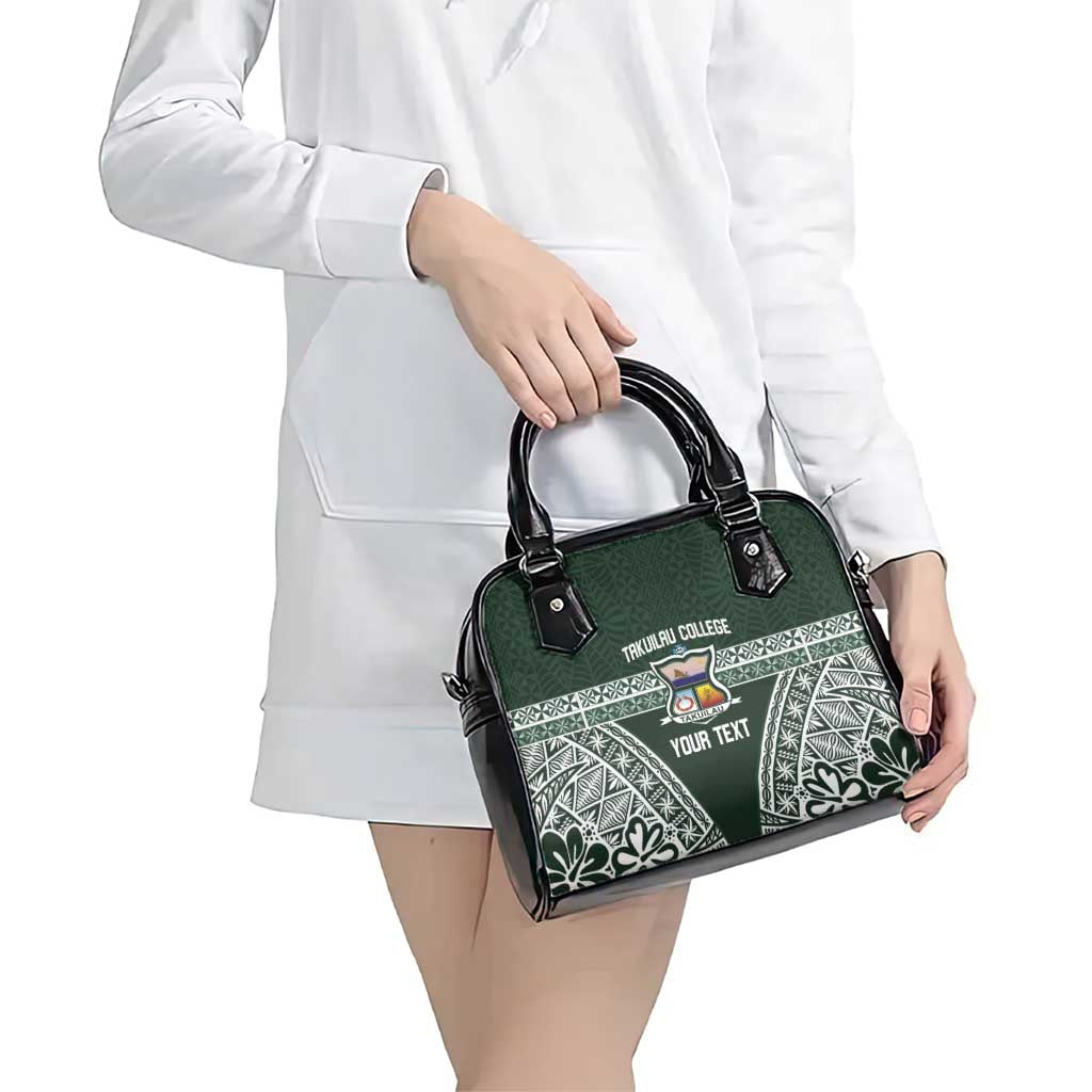 Personalised Tonga Takuilau College Shoulder Handbag 50th Anniversary Ngatu Kupesi - Polynesian Pride