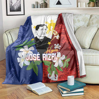 Philippines Rizal Day Blanket Filipino Sampaguita Grunge Style - Polynesian Pride
