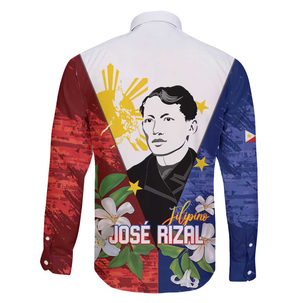 Philippines Rizal Day Family Matching Off Shoulder Maxi Dress and Hawaiian Shirt Filipino Sampaguita Grunge Style LT14 - Polynesian Pride