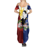 Philippines Rizal Day Family Matching Summer Maxi Dress and Hawaiian Shirt Filipino Sampaguita Grunge Style LT14 - Polynesian Pride