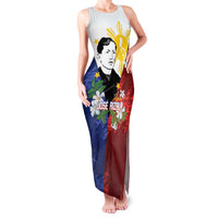 Philippines Rizal Day Family Matching Tank Maxi Dress and Hawaiian Shirt Filipino Sampaguita Grunge Style LT14 Mom's Dress Blue - Polynesian Pride