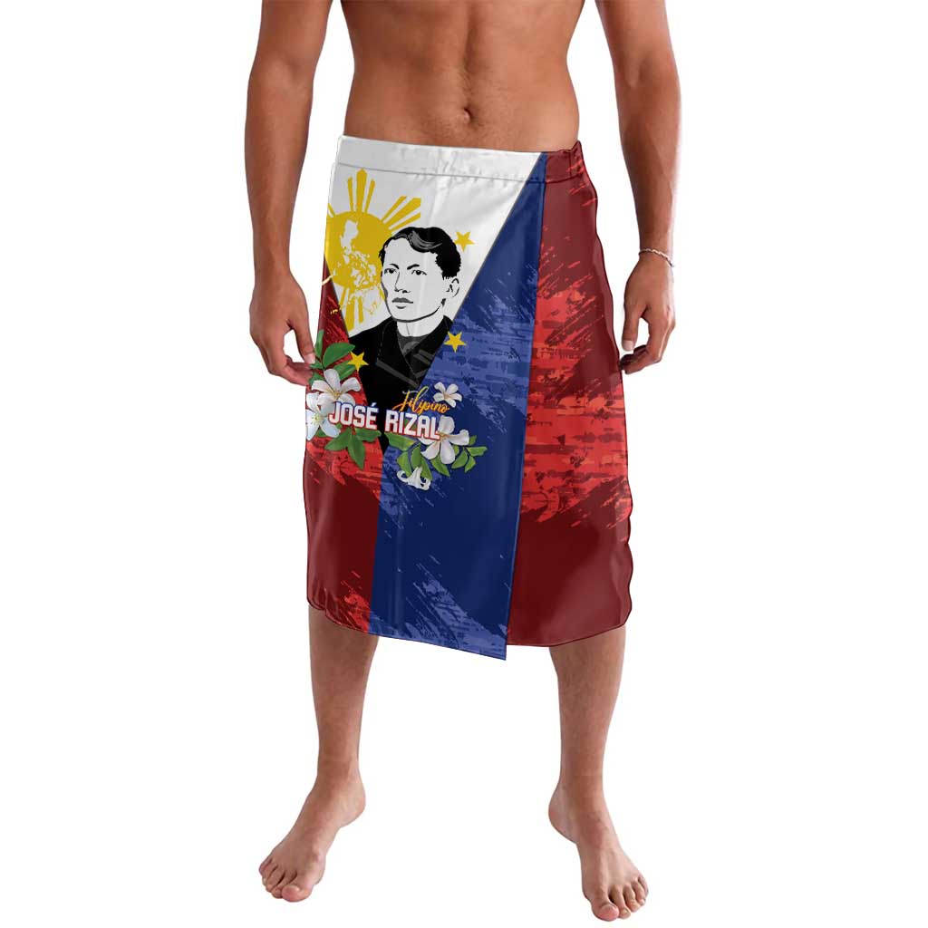 Philippines Rizal Day Lavalava Filipino Sampaguita Grunge Style - Polynesian Pride