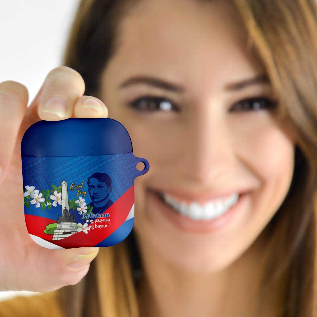 Philippines Rizal Day AirPods Case Filipino Motto Stella Polynesian Pattern - Polynesian Pride