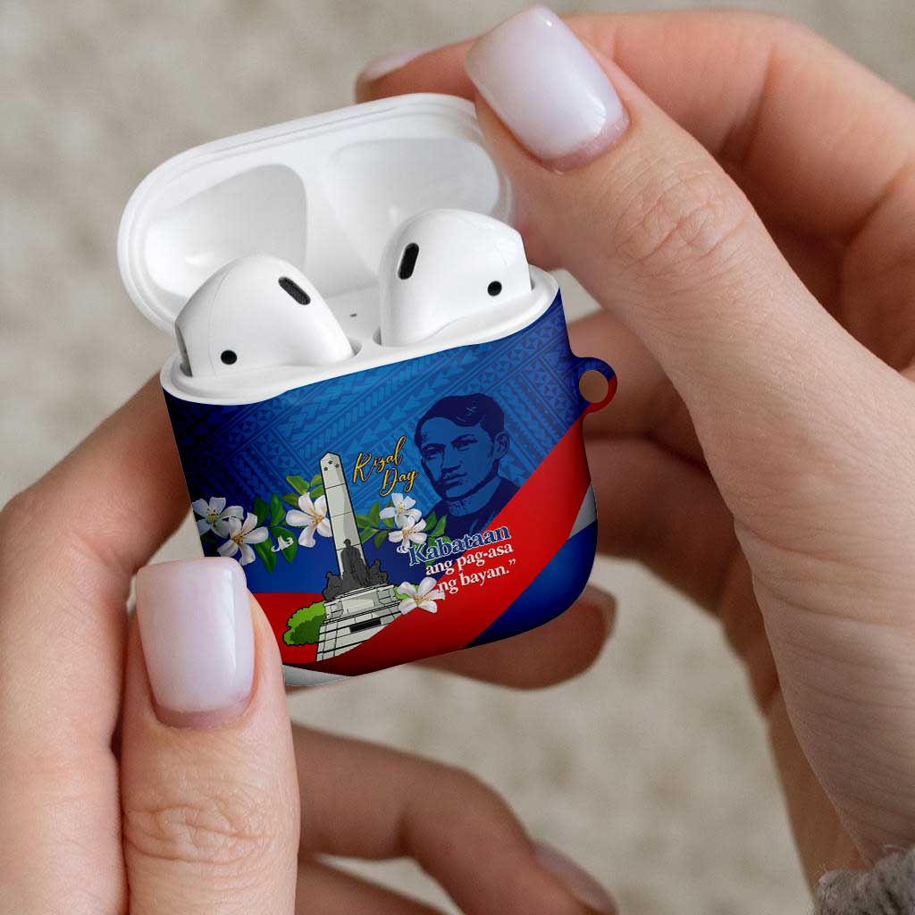 Philippines Rizal Day AirPods Case Filipino Motto Stella Polynesian Pattern - Polynesian Pride