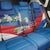 Philippines Rizal Day Back Car Seat Cover Filipino Motto Stella Polynesian Pattern - Polynesian Pride