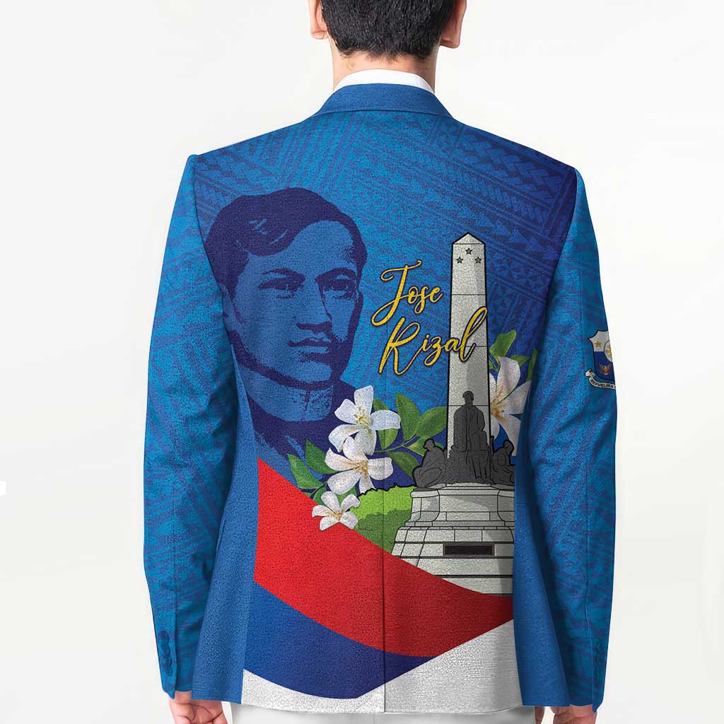 Philippines Rizal Day Blazer Filipino Motto Stella Polynesian Pattern - Polynesian Pride