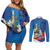 Philippines Rizal Day Couples Matching Off Shoulder Short Dress and Long Sleeve Button Shirt Filipino Motto Stella Polynesian Pattern - Polynesian Pride