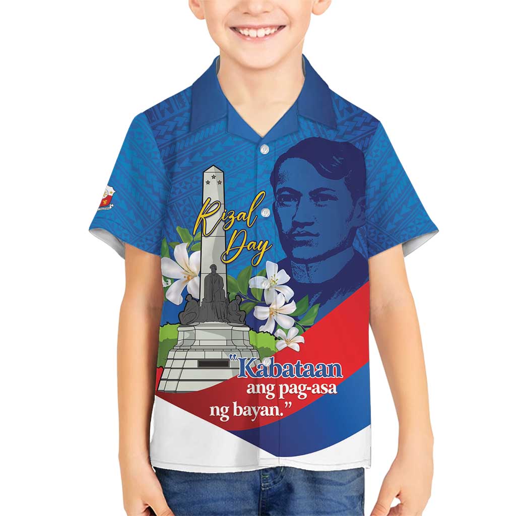 Philippines Rizal Day Family Matching Off Shoulder Maxi Dress and Hawaiian Shirt Filipino Motto Stella Polynesian Pattern - Polynesian Pride