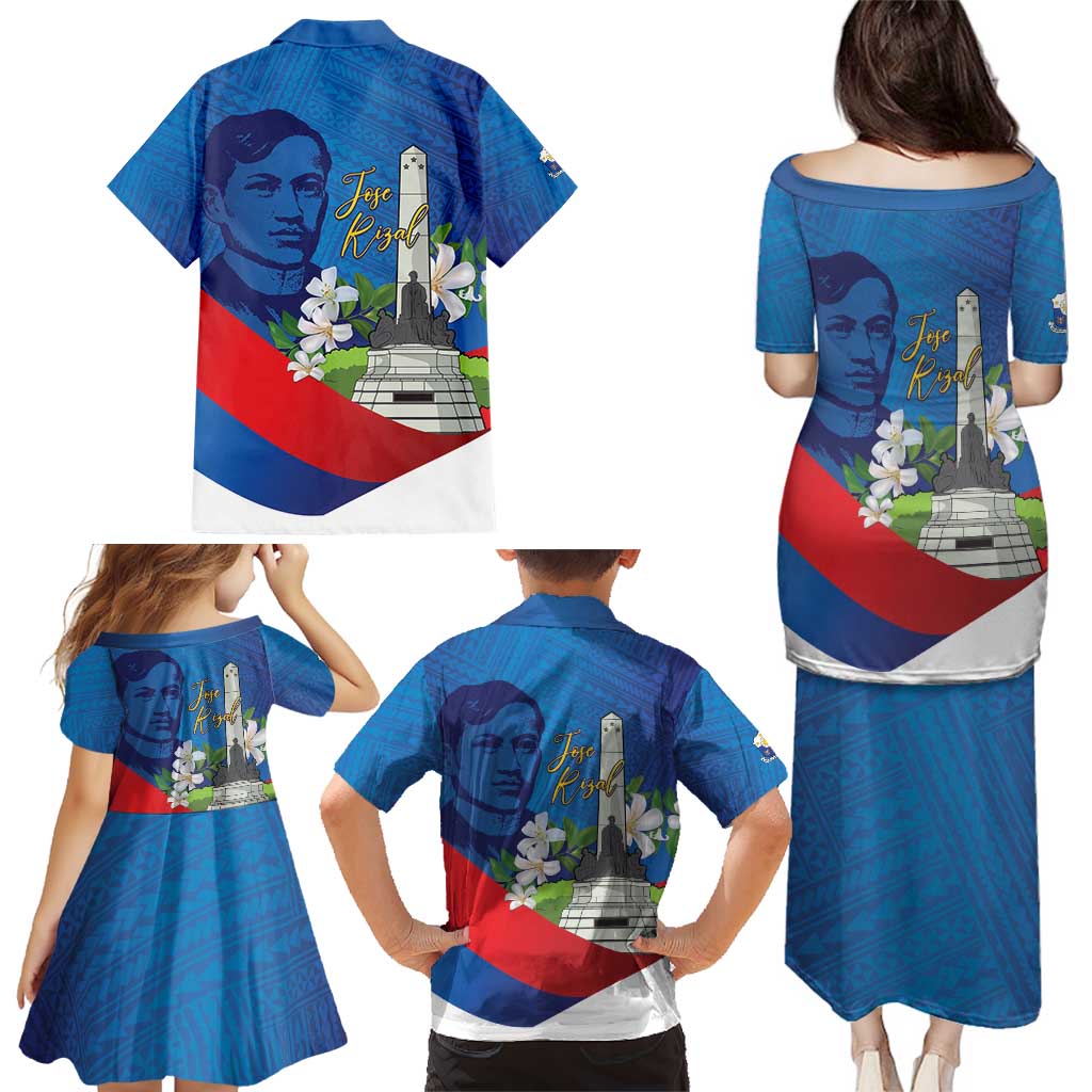 Philippines Rizal Day Family Matching Puletasi and Hawaiian Shirt Filipino Motto Stella Polynesian Pattern - Polynesian Pride