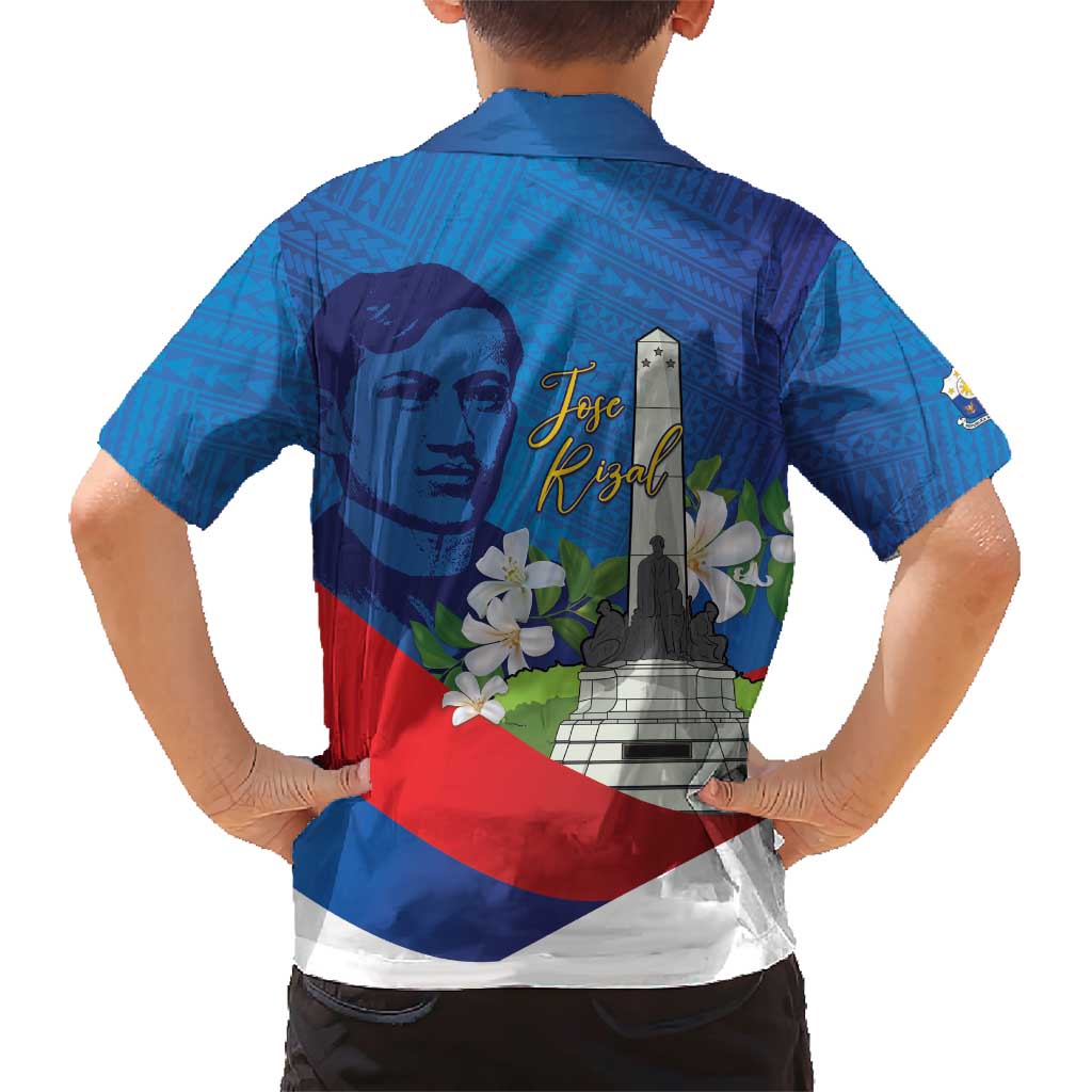 Philippines Rizal Day Family Matching Short Sleeve Bodycon Dress and Hawaiian Shirt Filipino Motto Stella Polynesian Pattern LT14 - Polynesian Pride