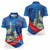 Philippines Rizal Day Women Polo Shirt Filipino Motto Stella Polynesian Pattern - Polynesian Pride