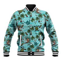 Aloha Hawaii Surfing Tropical Seamless Baseball Jacket