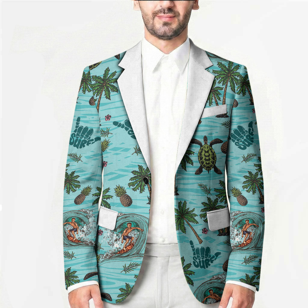 Aloha Hawaii Surfing Tropical Seamless Blazer LT14 - Polynesian Pride