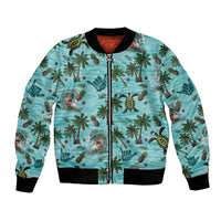 Aloha Hawaii Surfing Tropical Seamless Bomber Jacket