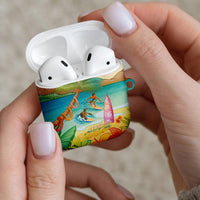 Surfing Paradise Hawaii AirPods Case Tropical Flowers Beachy Vibes LT14 - Polynesian Pride