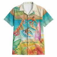 Surfing Paradise Hawaii Hawaiian Shirt Tropical Flowers Beachy Vibes LT14 Multicolor - Polynesian Pride
