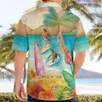 Surfing Paradise Hawaii Hawaiian Shirt Tropical Flowers Beachy Vibes LT14 - Polynesian Pride