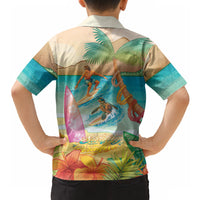 Surfing Paradise Hawaii Hawaiian Shirt Tropical Flowers Beachy Vibes LT14 - Polynesian Pride