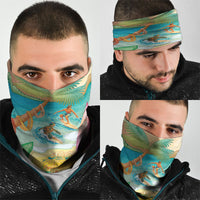 Surfing Paradise Hawaii Neck Gaiter Tropical Flowers Beachy Vibes LT14 - Polynesian Pride