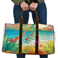 Surfing Paradise Hawaii Travel Bag Tropical Flowers Beachy Vibes LT14 Multicolor - Polynesian Pride